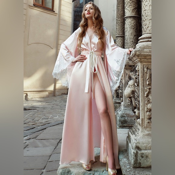 Sexy night skirt pajamas 2 sets pink size:S can fix M too - Picture 6 of 12